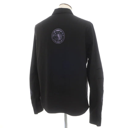 [Used] Ninety-Nine Percent Is 99%IS- Stretch Polyester Rayon Casual Shirt Black [4] [Condition Rank B] [Men&