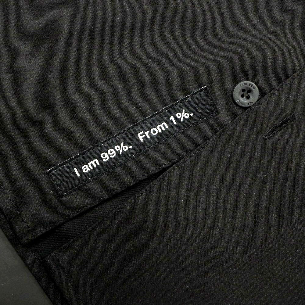 [Used] Ninety-Nine Percent Is 99%IS- Stretch Polyester Rayon Casual Shirt Black [4] [Condition Rank B] [Men&