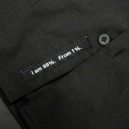 [Used] Ninety-Nine Percent Is 99%IS- Stretch Polyester Rayon Casual Shirt Black [4] [Condition Rank B] [Men&