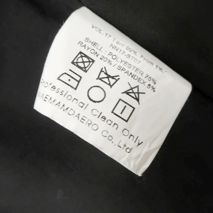 [Used] Ninety-Nine Percent Is 99%IS- Stretch Polyester Rayon Casual Shirt Black [4] [Condition Rank B] [Men&