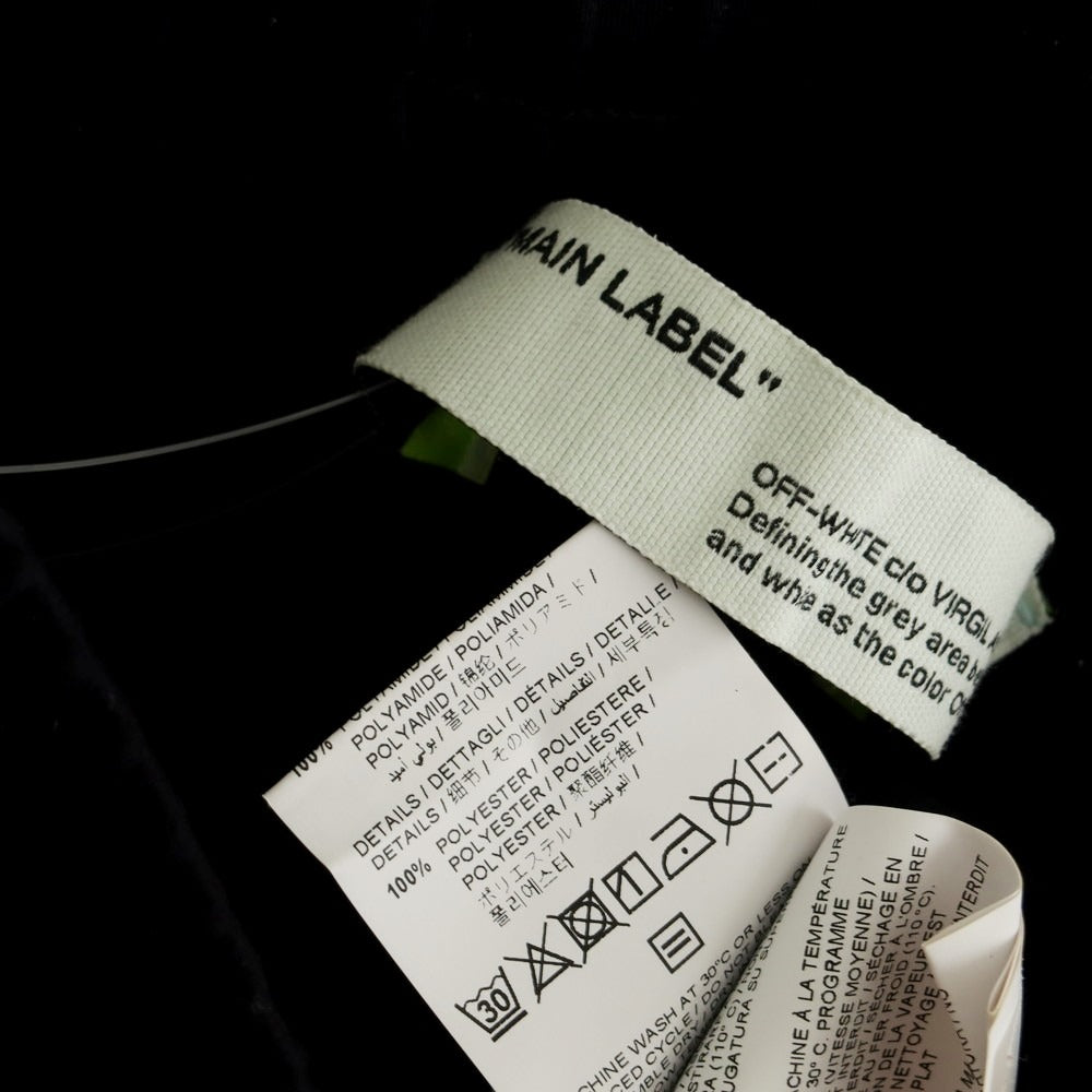 【中古】オフホワイト OFF-WHITE ナイロン ジャージー イージーパンツ ダークネイビー【サイズM】【 状態ランクB 】【 メンズ 】[EPD]