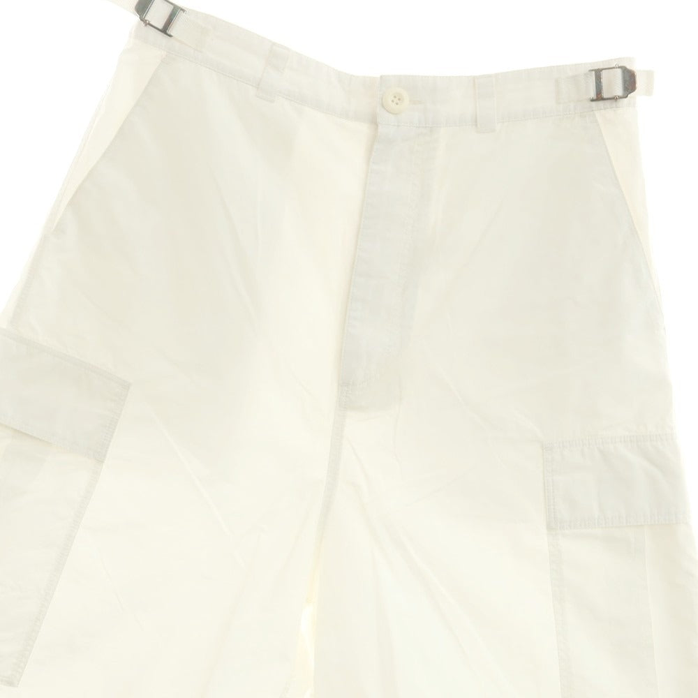 【中古】バレンシアガ BALENCIAGA コットン カーゴ ショートパンツ ホワイト【 XS 】【 状態ランクC 】【 メンズ 】 [APD]