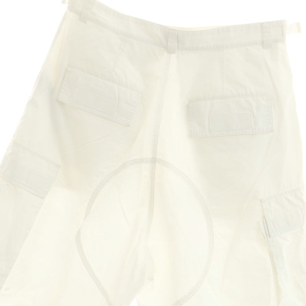 【中古】バレンシアガ BALENCIAGA コットン カーゴ ショートパンツ ホワイト【サイズXS】【 状態ランクC 】【 メンズ 】[EPD]