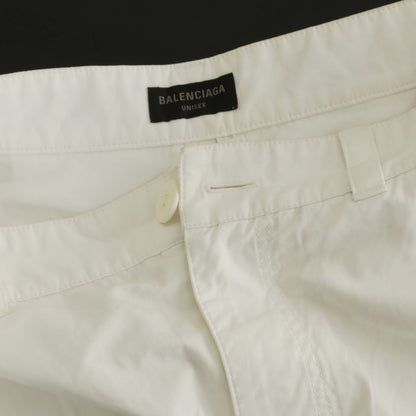 【中古】バレンシアガ BALENCIAGA コットン カーゴ ショートパンツ ホワイト【 XS 】【 状態ランクC 】【 メンズ 】 [APD]