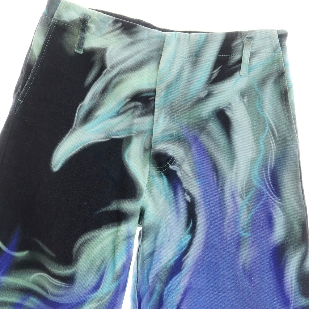 【中古】ジェリット ジェイコブ Gerrit Jacob コットン ショートパンツ ブラックxパープル【サイズ30】【 状態ランクB 】【 メンズ 】[EPD]