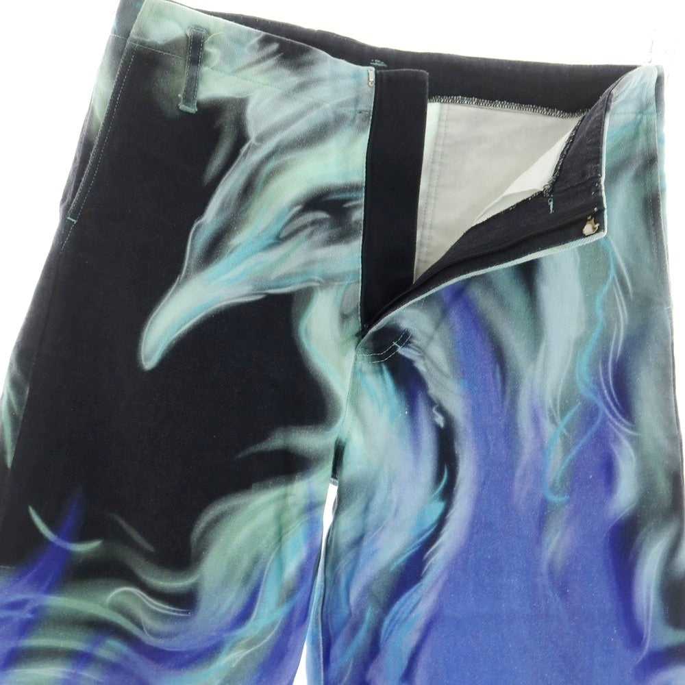 【中古】ジェリット ジェイコブ Gerrit Jacob コットン ショートパンツ ブラックxパープル【サイズ30】【 状態ランクB 】【 メンズ 】[EPD]
