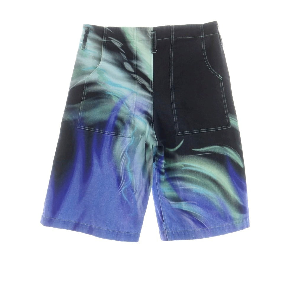 【中古】ジェリット ジェイコブ Gerrit Jacob コットン ショートパンツ ブラックxパープル【サイズ30】【 状態ランクB 】【 メンズ 】[EPD]