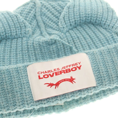 [Used] Charles Jeffrey LOVERBOY Low Gauge Wool Knit Cap Light Blue [Condition Rank C] [Men&
