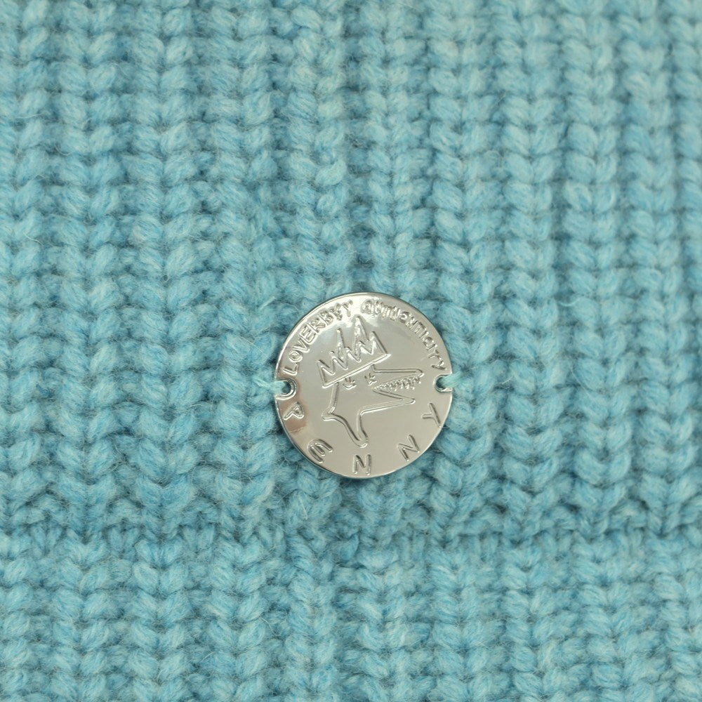 [Used] Charles Jeffrey LOVERBOY Low Gauge Wool Knit Cap Light Blue [Condition Rank C] [Men&