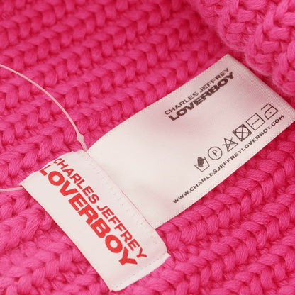 [Used] Charles Jeffrey LOVERBOY Low Gauge Cotton Knit Cap Pink [Condition Rank B] [Men&