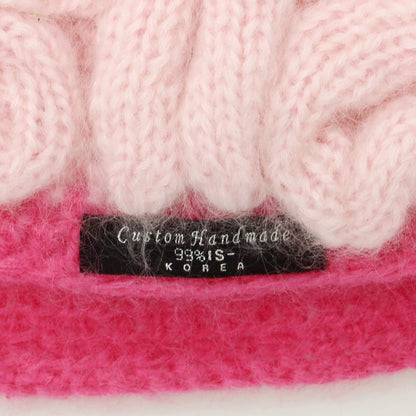 【中古】ナインティナイン パーセント イズ 99%IS- モヘヤナイロン ニットキャップ ピンク【 Ｆ 】【 状態ランクB 】【 メンズ 】