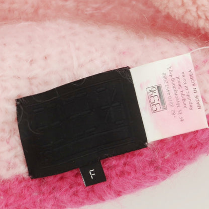 【中古】ナインティナイン パーセント イズ 99%IS- モヘヤナイロン ニットキャップ ピンク【 Ｆ 】【 状態ランクB 】【 メンズ 】