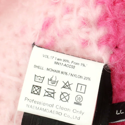 【中古】ナインティナイン パーセント イズ 99%IS- モヘヤナイロン ニットキャップ ピンク【 Ｆ 】【 状態ランクB 】【 メンズ 】