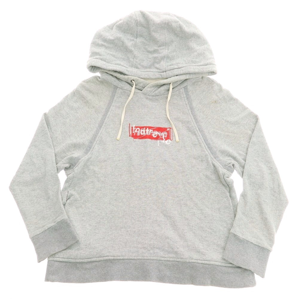 【中古】ハトラ hatra コットン スウェット プルオーバー パーカー グレー【 M 】【 状態ランクC 】【 メンズ 】