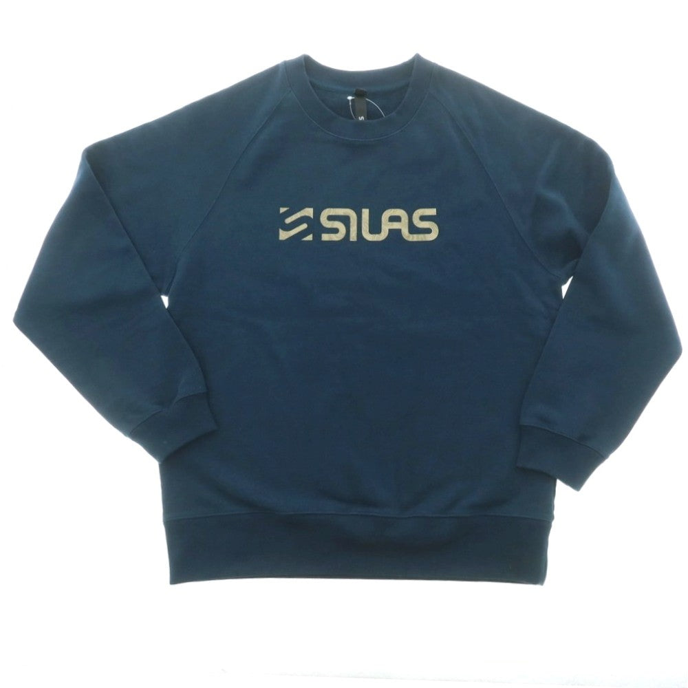 【中古】サイラス SILAS コットン クルーネック スウェット ダークブルーグリーン【 L 】【 状態ランクA 】【 メンズ 】
