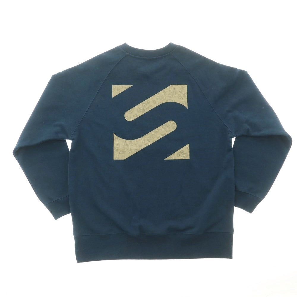 【中古】サイラス SILAS コットン クルーネック スウェット ダークブルーグリーン【 L 】【 状態ランクA 】【 メンズ 】