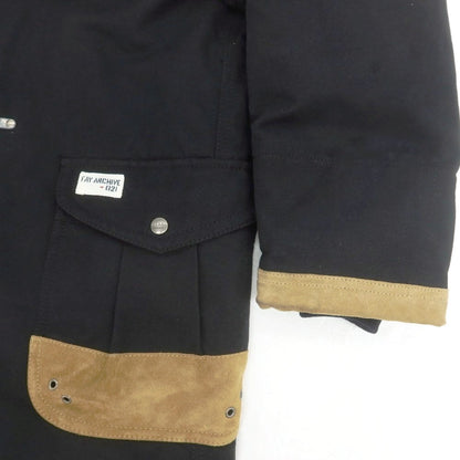 【中古】フェイ FAY キャンバス 中綿入り 4フックコート ブラック【 Ｓ 】【 状態ランクC 】【 メンズ 】