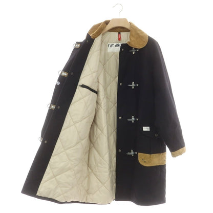 【中古】フェイ FAY キャンバス 中綿入り 4フックコート ブラック【 Ｓ 】【 状態ランクC 】【 メンズ 】