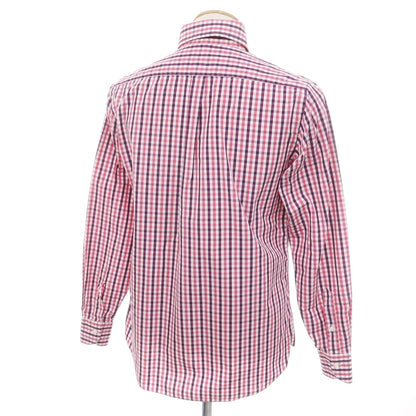 [Used] Antica Camiceria Cotton Gingham Check Button-down Casual Shirt Pink x Purple [37] [Condition Rank B] [Men&
