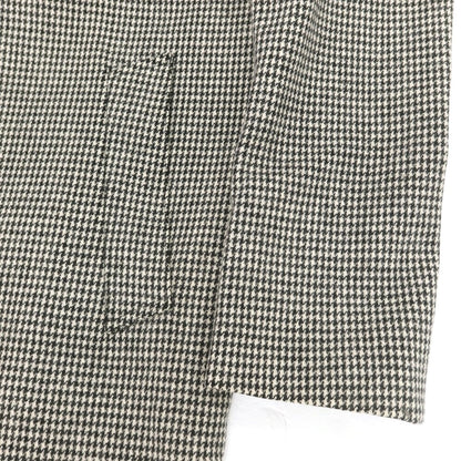 【中古】マッキントッシュ Mackintosh ウール ハウンドトゥース ステンカラーコート ブラックxホワイト【 40 】【 状態ランクB 】【 メンズ 】