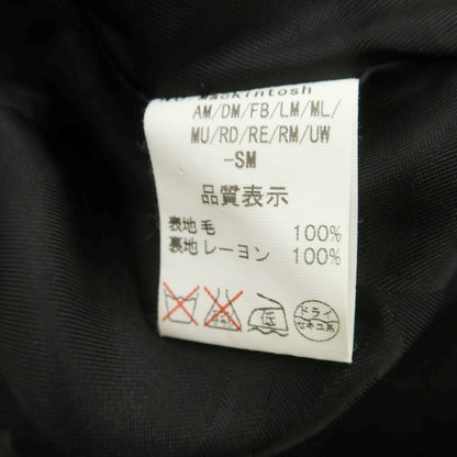 【中古】マッキントッシュ Mackintosh ウール ハウンドトゥース ステンカラーコート ブラックxホワイト【 40 】【 状態ランクB 】【 メンズ 】