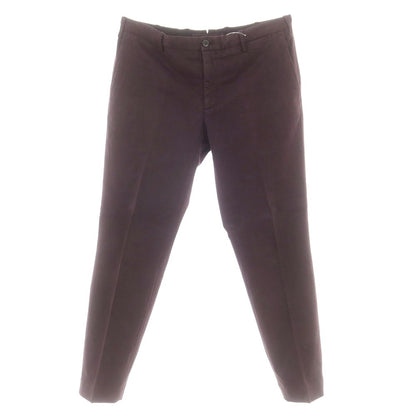 【中古】インコテックス スローウェア INCOTEX SLOWEAR コットンセルロース カジュアルスラックスパンツ ダークパープル【 50 】【 状態ランクB 】【 メンズ 】