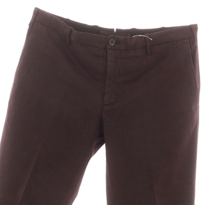 【中古】インコテックス スローウェア INCOTEX SLOWEAR コットンセルロース カジュアルスラックスパンツ ダークパープル【 50 】【 状態ランクB 】【 メンズ 】