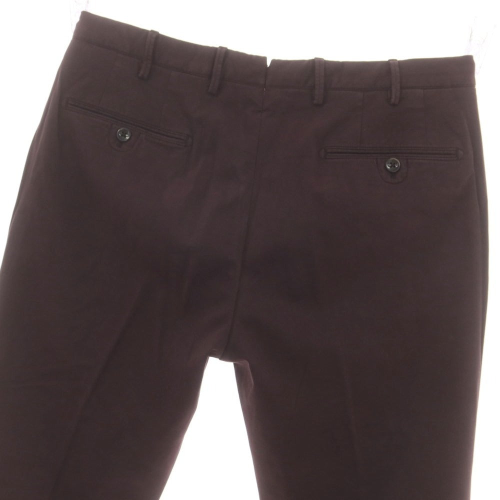 【中古】インコテックス スローウェア INCOTEX SLOWEAR コットンセルロース カジュアルスラックスパンツ ダークパープル【サイズ50】【 状態ランクB 】【 メンズ 】 [DPD]
