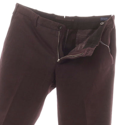 【中古】インコテックス スローウェア INCOTEX SLOWEAR コットンセルロース カジュアルスラックスパンツ ダークパープル【 50 】【 状態ランクB 】【 メンズ 】