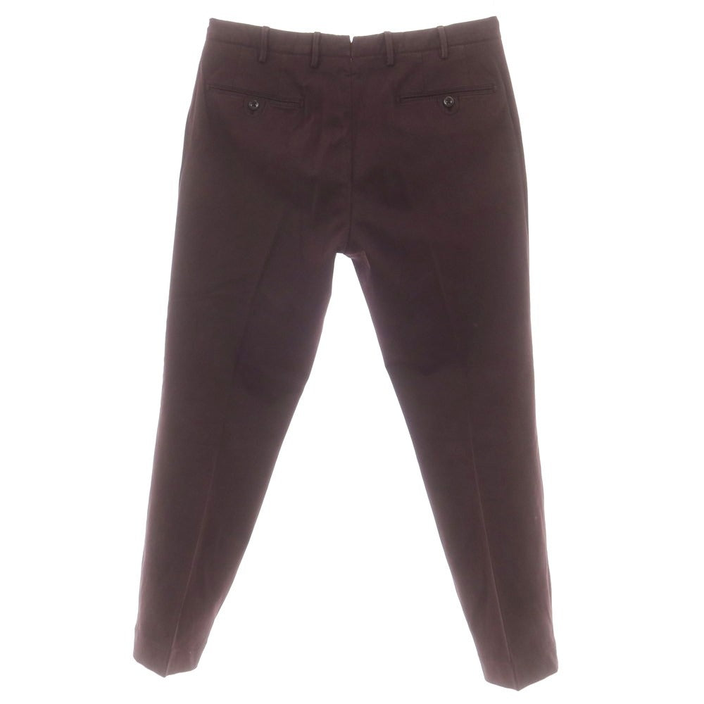 【中古】インコテックス スローウェア INCOTEX SLOWEAR コットンセルロース カジュアルスラックスパンツ ダークパープル【サイズ50】【 状態ランクB 】【 メンズ 】 [DPD]