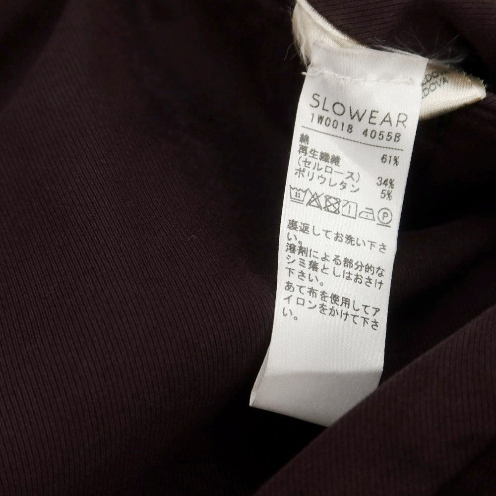 【中古】インコテックス スローウェア INCOTEX SLOWEAR コットンセルロース カジュアルスラックスパンツ ダークパープル【サイズ50】【 状態ランクB 】【 メンズ 】 [DPD]