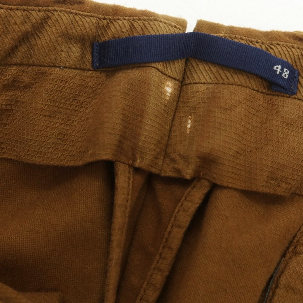 【中古】インコテックス INCOTEX ストレッチコットン カジュアルスラックスパンツ ブラウン【 48 】【 状態ランクC 】【 メンズ 】