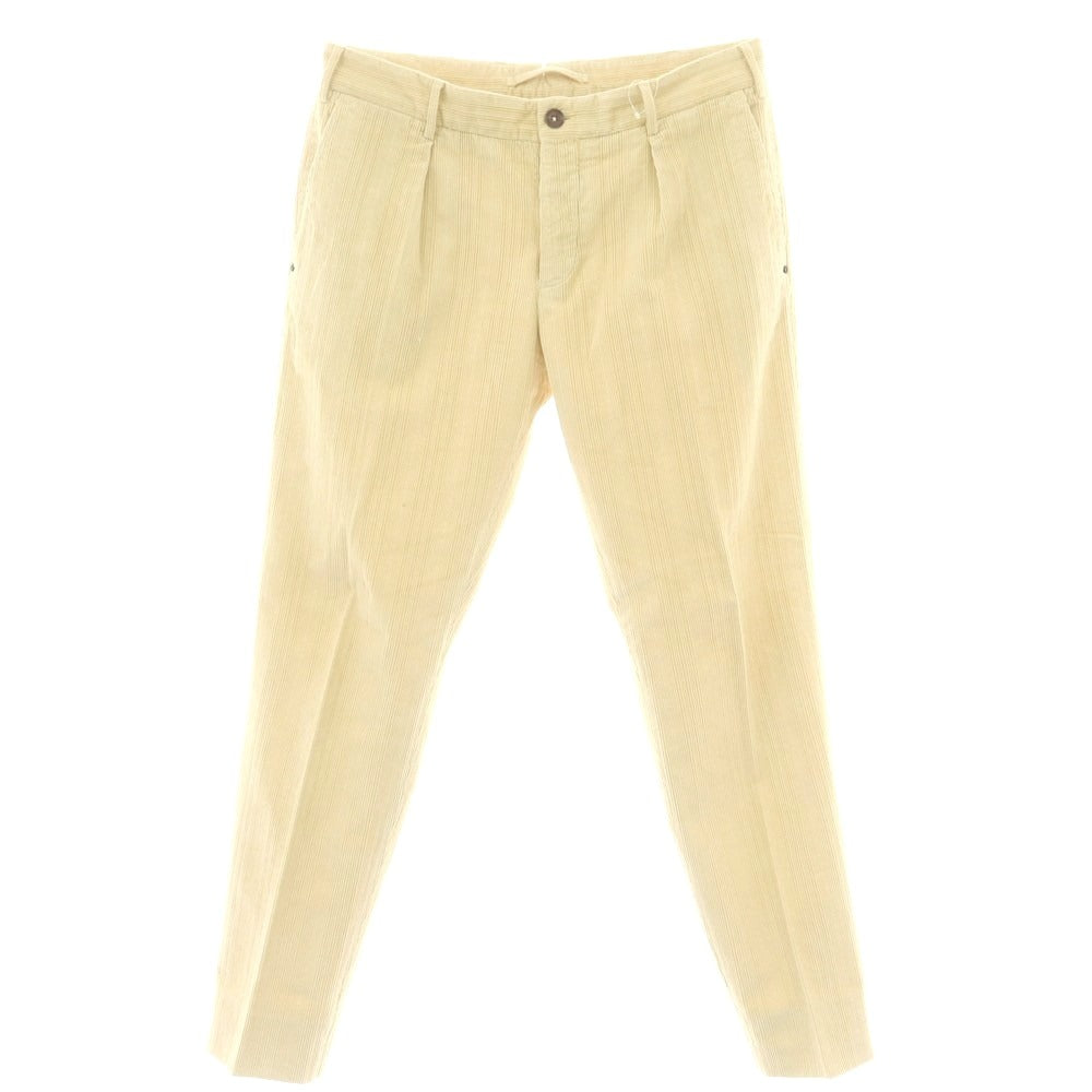 【中古】インコテックス INCOTEX ストレッチ コーデュロイパンツ ライトイエロー【 48 】【 状態ランクB 】【 メンズ 】