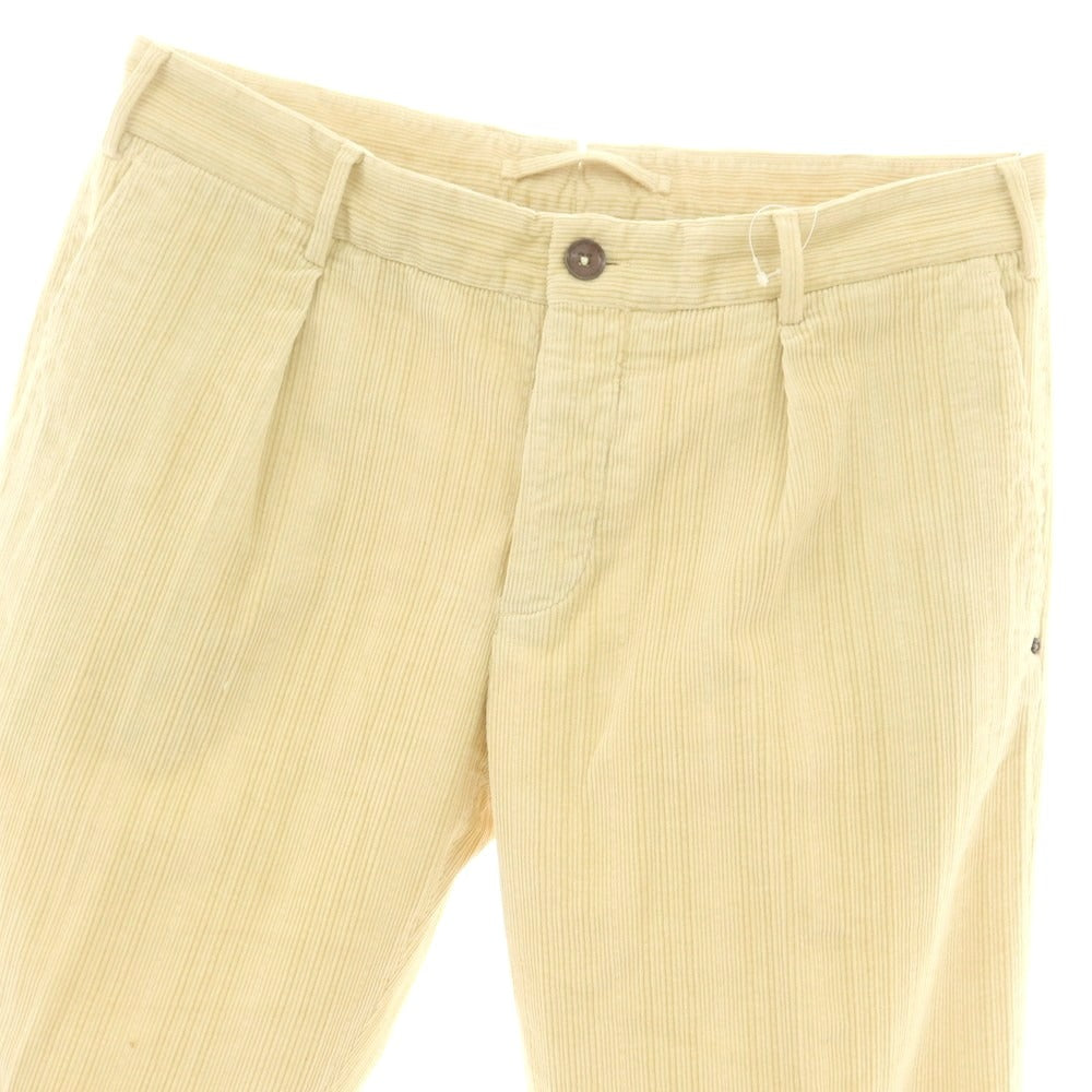 【中古】インコテックス INCOTEX ストレッチ コーデュロイパンツ ライトイエロー【 48 】【 状態ランクB 】【 メンズ 】