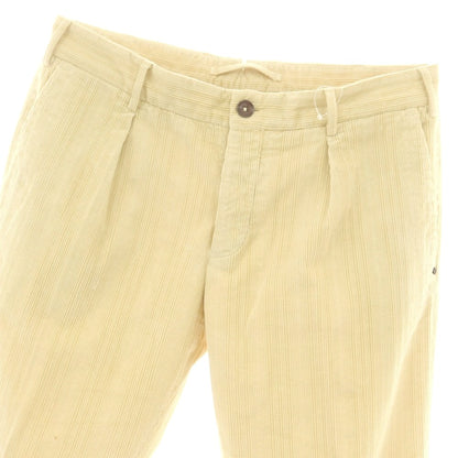【中古】インコテックス INCOTEX ストレッチ コーデュロイパンツ ライトイエロー【 48 】【 状態ランクB 】【 メンズ 】