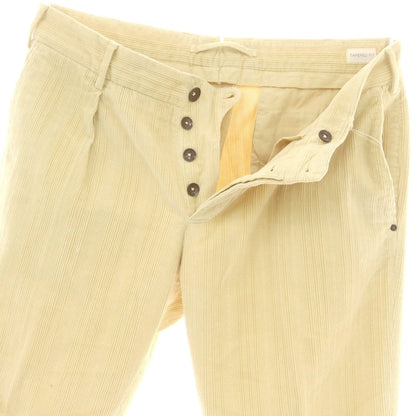 【中古】インコテックス INCOTEX ストレッチ コーデュロイパンツ ライトイエロー【 48 】【 状態ランクB 】【 メンズ 】