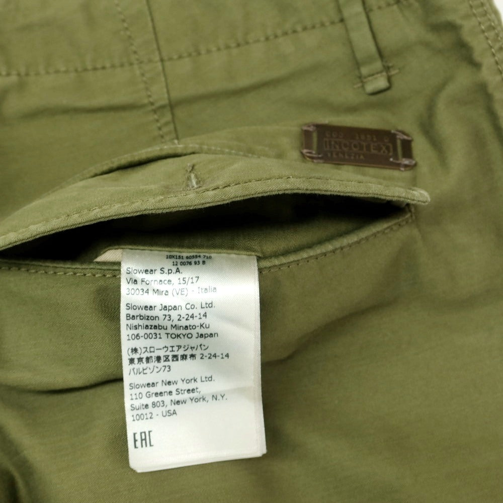 [Used] INCOTEX Cotton Work Pants Olive Green [34] [Condition Rank C] [Men&