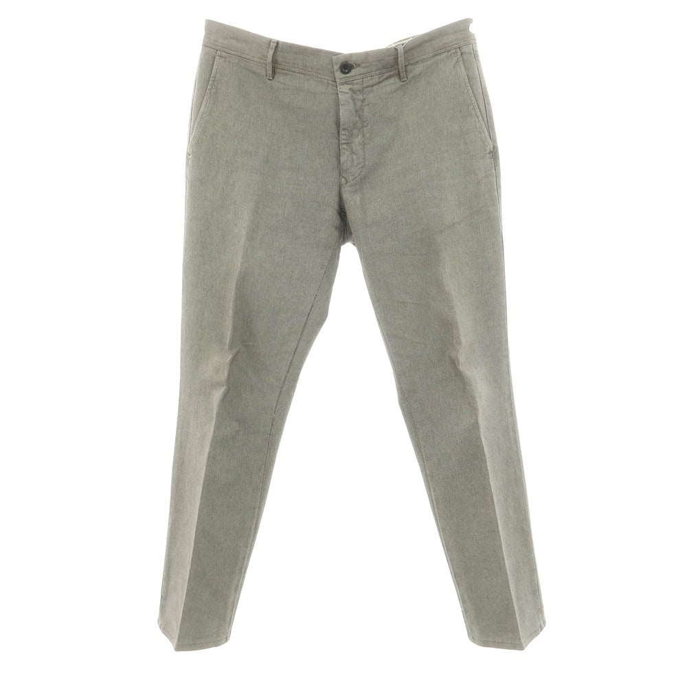 [Used] INCOTEX stretch cotton casual slacks pants, warm gray x ivory [34] [Condition rank B] [Men&