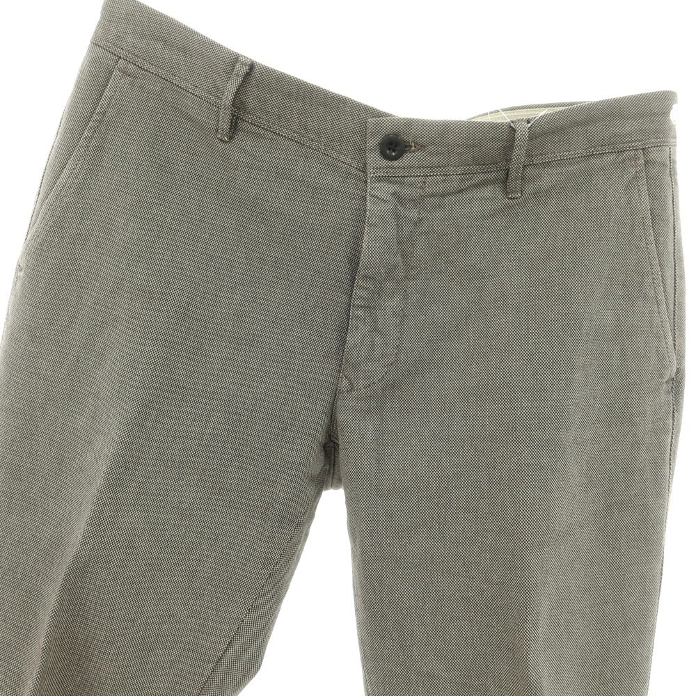 [Used] INCOTEX stretch cotton casual slacks pants, warm gray x ivory [34] [Condition rank B] [Men&