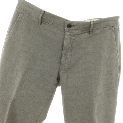 [Used] INCOTEX stretch cotton casual slacks pants, warm gray x ivory [34] [Condition rank B] [Men&