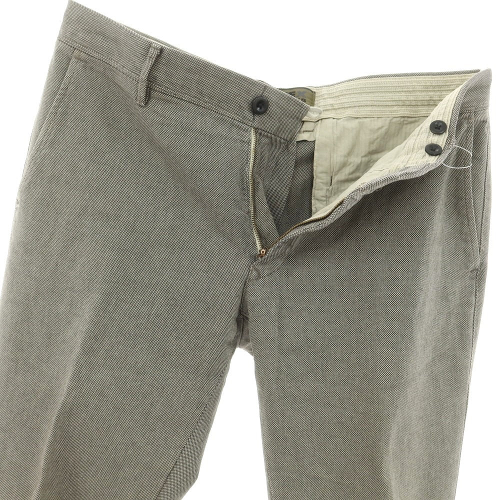 [Used] INCOTEX stretch cotton casual slacks pants, warm gray x ivory [34] [Condition rank B] [Men&