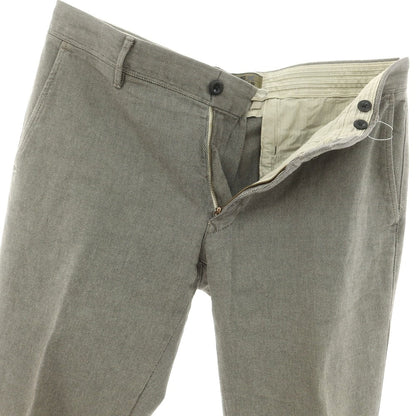 [Used] INCOTEX stretch cotton casual slacks pants, warm gray x ivory [34] [Condition rank B] [Men&