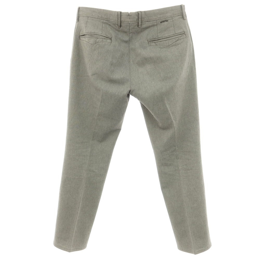 [Used] INCOTEX stretch cotton casual slacks pants, warm gray x ivory [34] [Condition rank B] [Men&