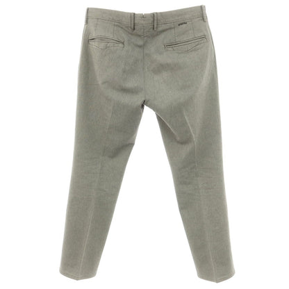 [Used] INCOTEX stretch cotton casual slacks pants, warm gray x ivory [34] [Condition rank B] [Men&