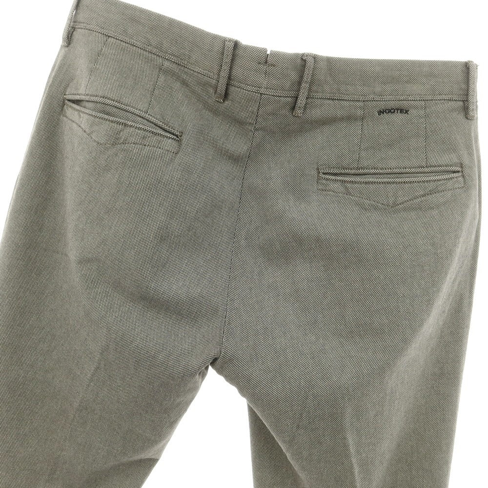 [Used] INCOTEX stretch cotton casual slacks pants, warm gray x ivory [34] [Condition rank B] [Men&