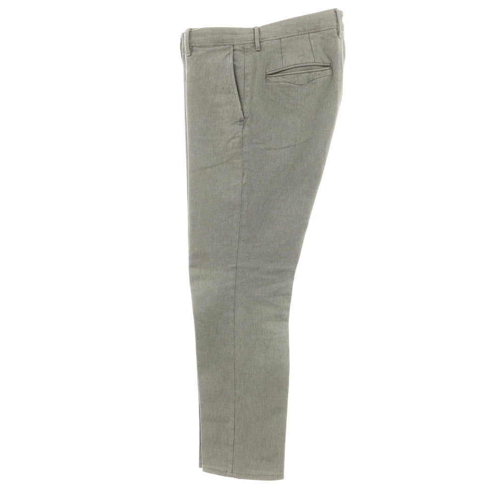 [Used] INCOTEX stretch cotton casual slacks pants, warm gray x ivory [34] [Condition rank B] [Men&