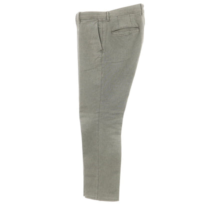 [Used] INCOTEX stretch cotton casual slacks pants, warm gray x ivory [34] [Condition rank B] [Men&