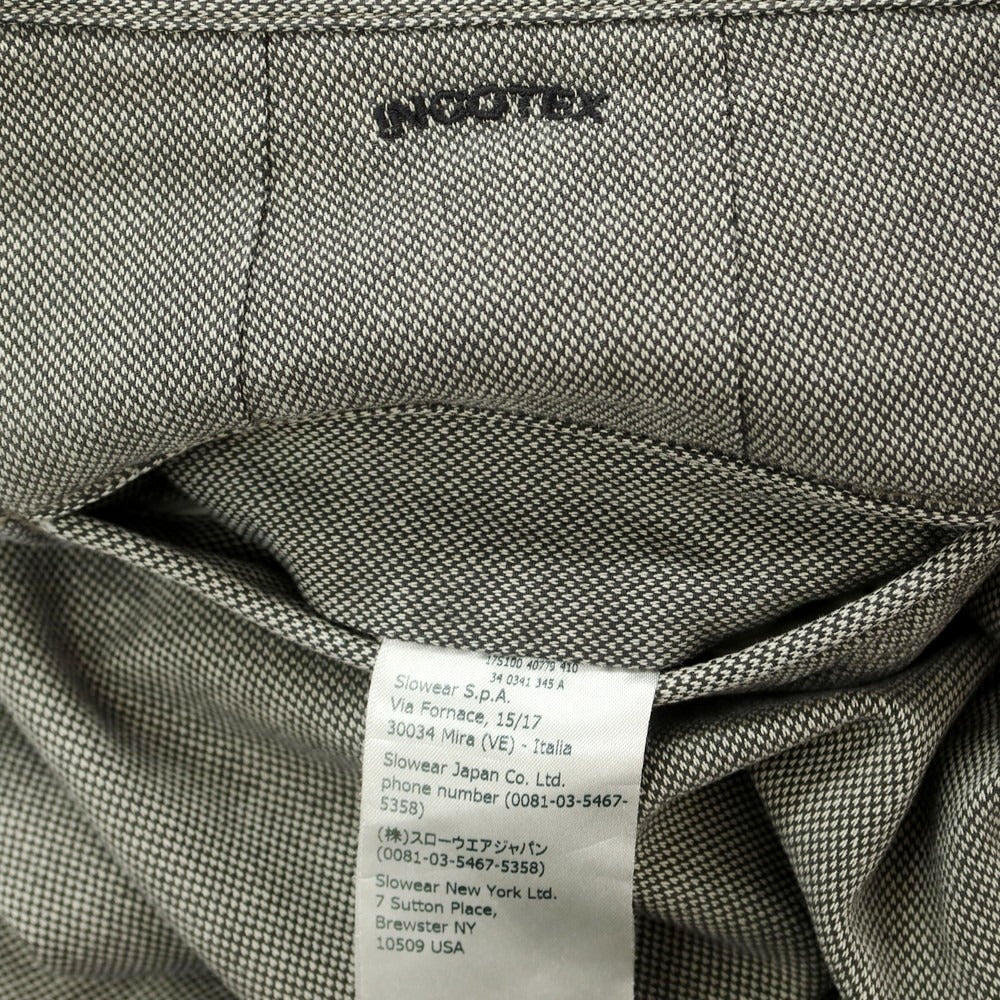 [Used] INCOTEX stretch cotton casual slacks pants, warm gray x ivory [34] [Condition rank B] [Men&
