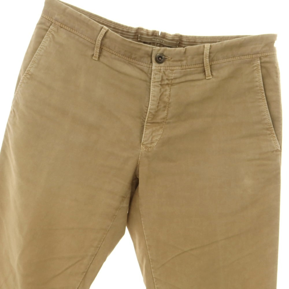 [Used] INCOTEX stretch cotton casual slacks pants, beige [34] [Condition rank C] [Men&