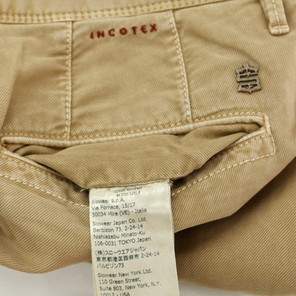 【中古】インコテックス INCOTEX ストレッチコットン カジュアルスラックスパンツ ベージュ【 34 】【 状態ランクC 】【 メンズ 】